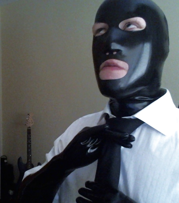 Getting dressed in latex gloves and mask #21711518