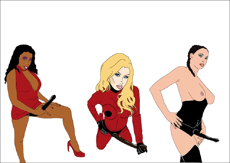 Some drawing artworks collected (the femdom part) #16633129