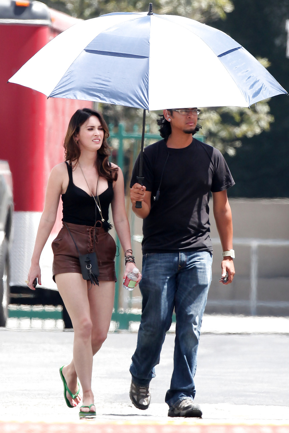 Megan Fox - cleavage on the set of This is Forty in LA #5888546