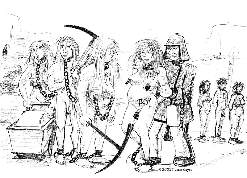 In erotic pencil drawings Roman Coyne tells the story of... #16968604