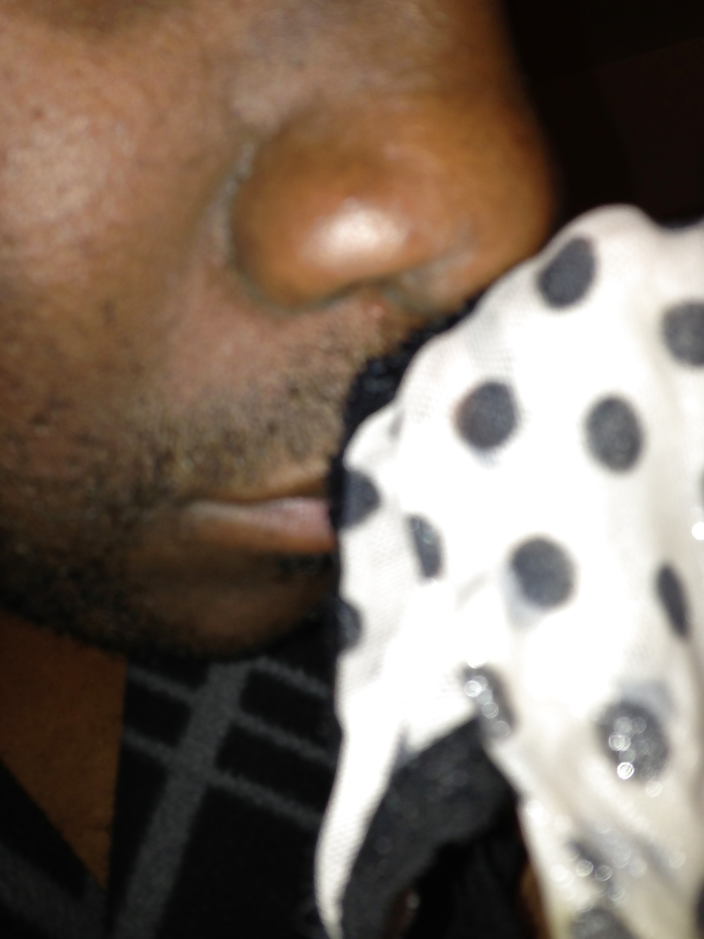 Sniffin then cumin over Jayne Kittens knickers #14782669