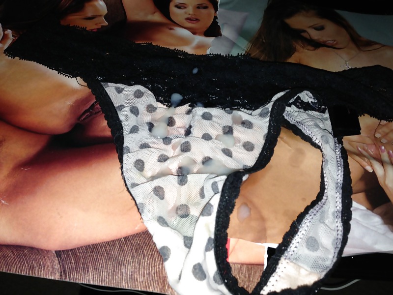 Sniffin then cumin over Jayne Kittens knickers #14782681