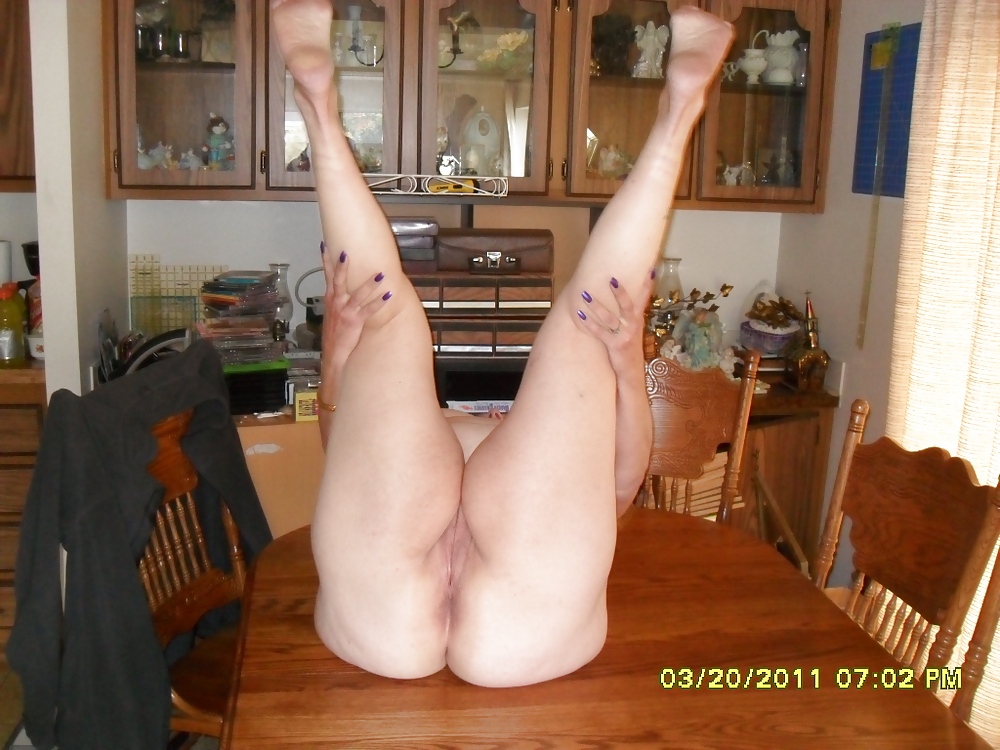 Marisa Posing on our Dining Table for the World! #4823876
