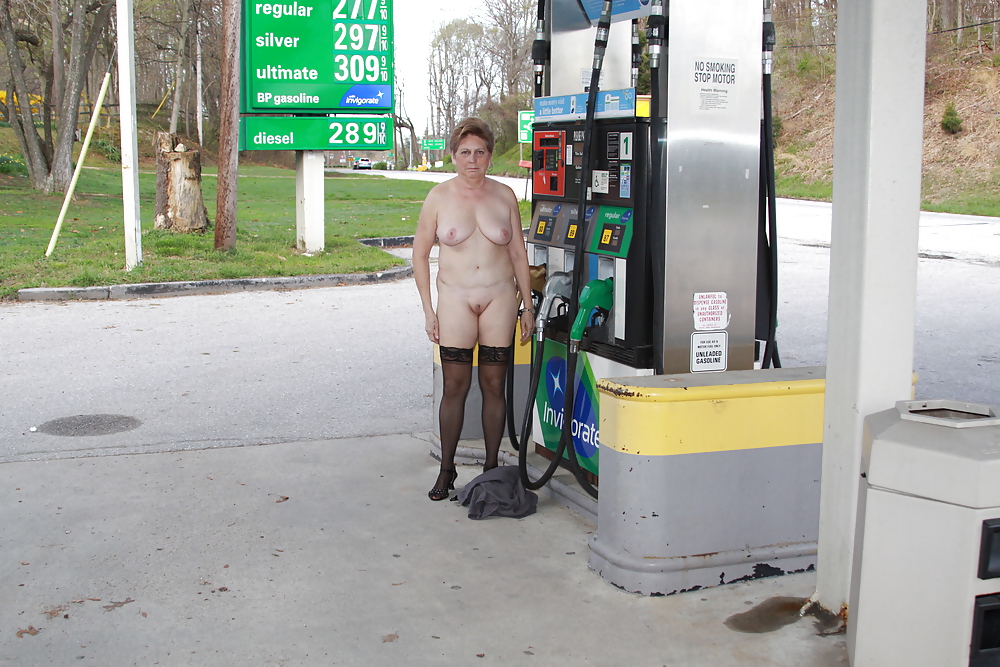 Flashing Outside and at the Gas Station #4209964