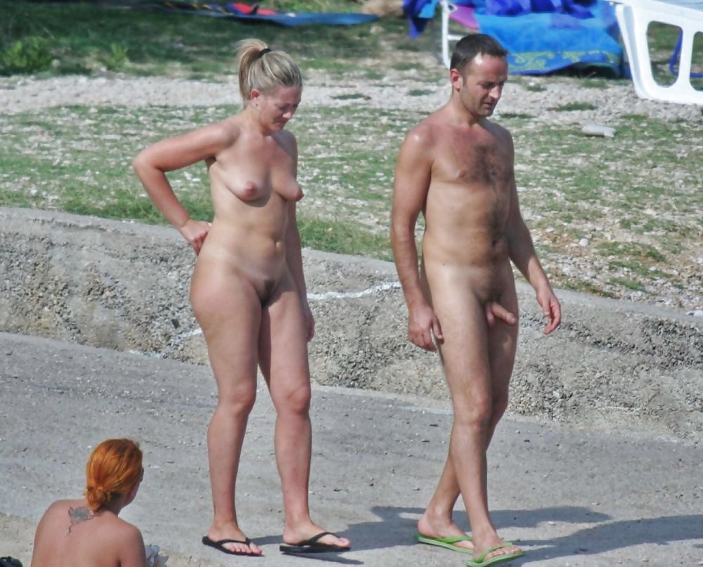 Caught erecting at nude beach - part 2 #40363916