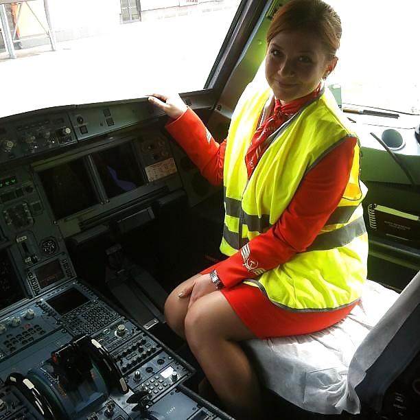 Stewardess and Airhostess in Nylons #32758371