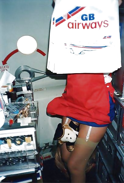 Stewardess and Airhostess in Nylons #32758381