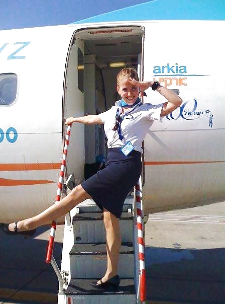 Stewardess and Airhostess in Nylons #32758406