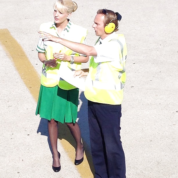 Stewardess and Airhostess in Nylons #32758466