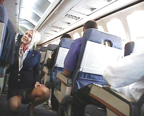 Stewardess and Airhostess in Nylons #32758548