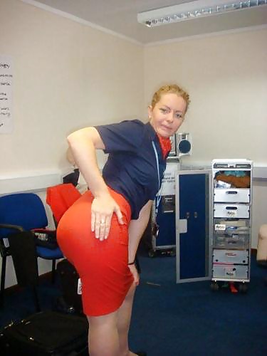 Stewardess and Airhostess in Nylons #32758706