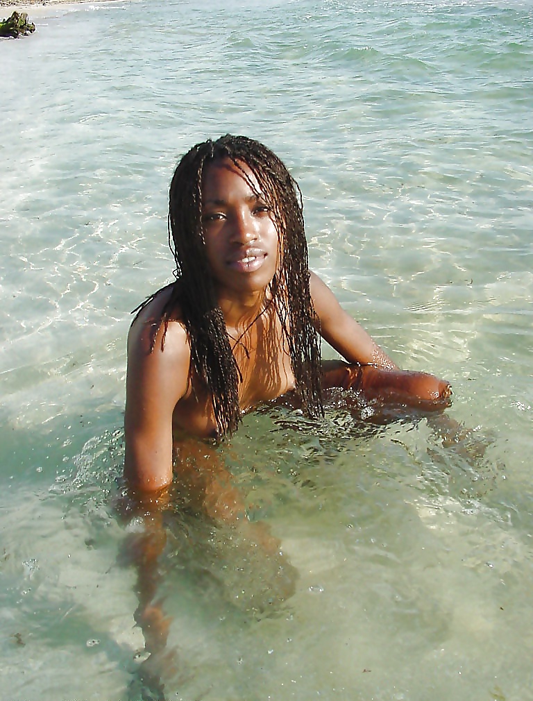 Black Girls at the Beach: Nudists and Exhibitionists #27814893