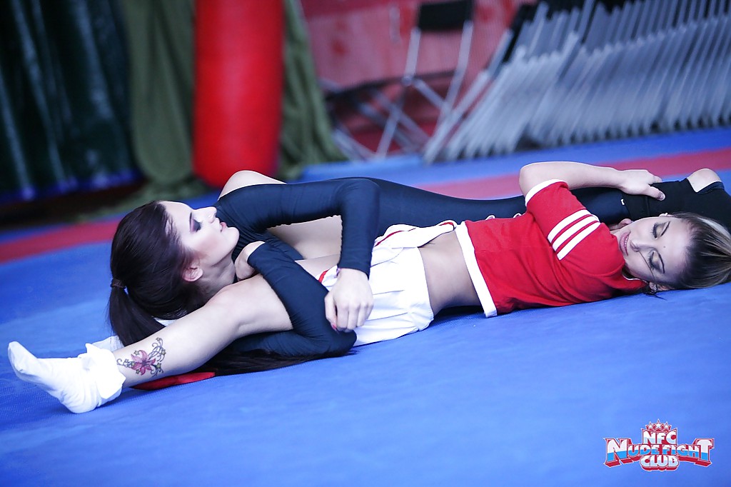 Seductive lesbians fighting and licking each other's cunts #52404170