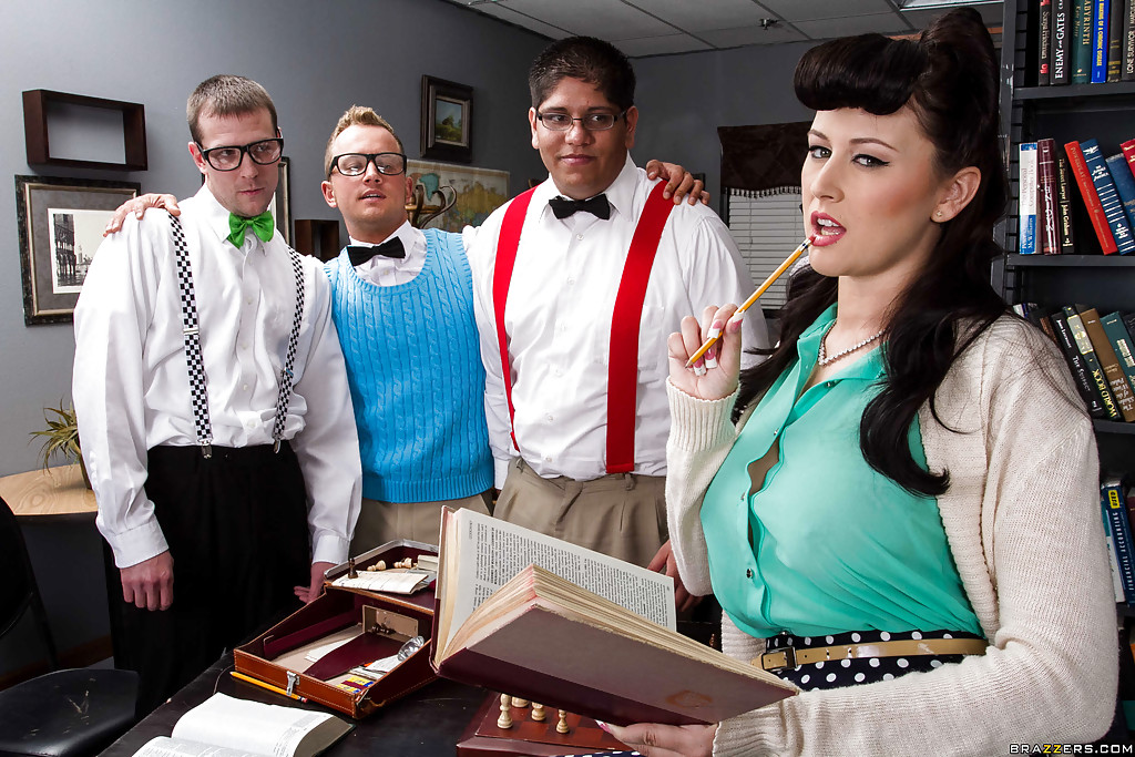 Well-stacked coed Alexis Grace gets fucked by a naughty nerdy guy #52555259