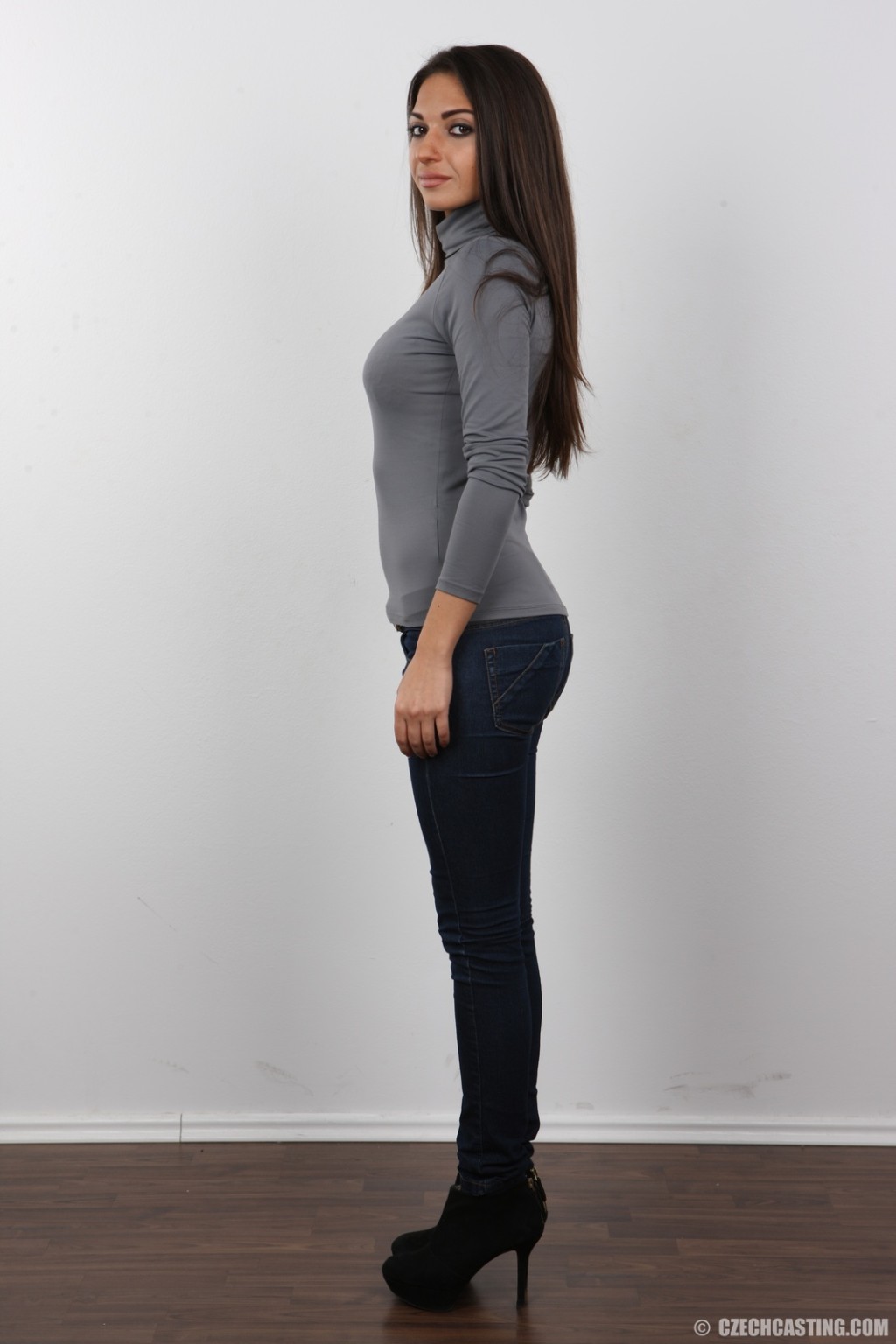 Adorable brunette in casting session #67130143