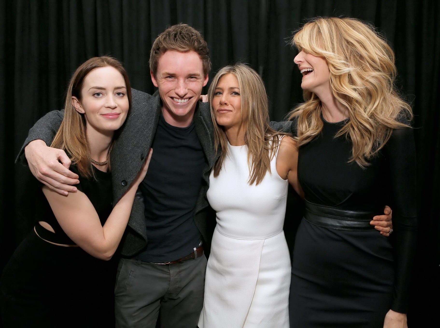 Jennifer Aniston upskirt while hosting the event with Emily Blunt at Variety Stu #75181198