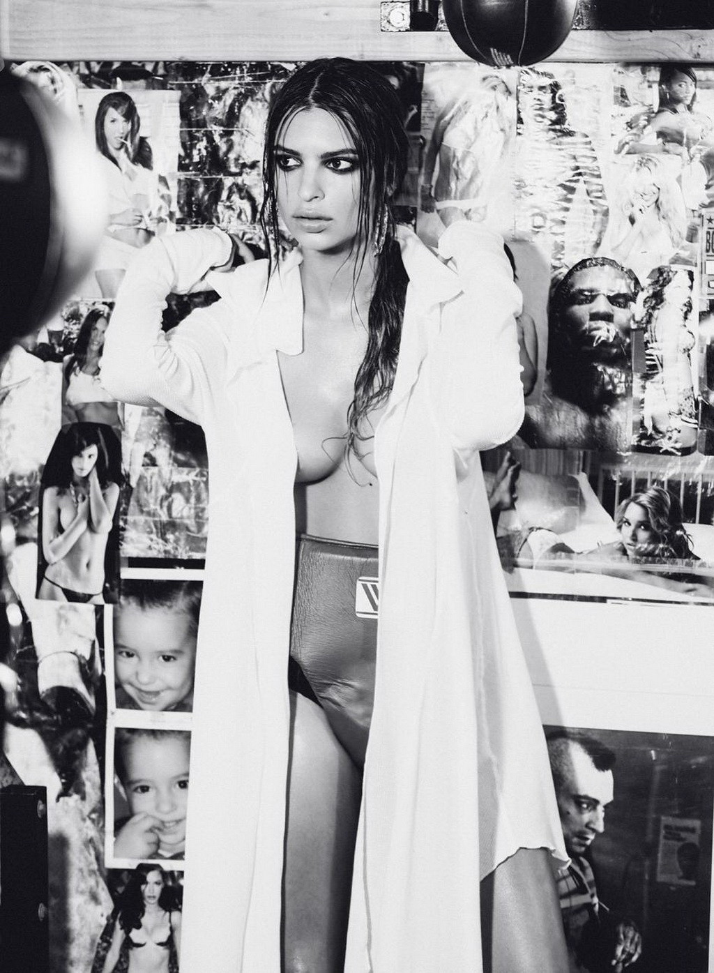 Emily Ratajkowski showing off her ass  abs in the boxing themed photoshoot by Ol #75224110