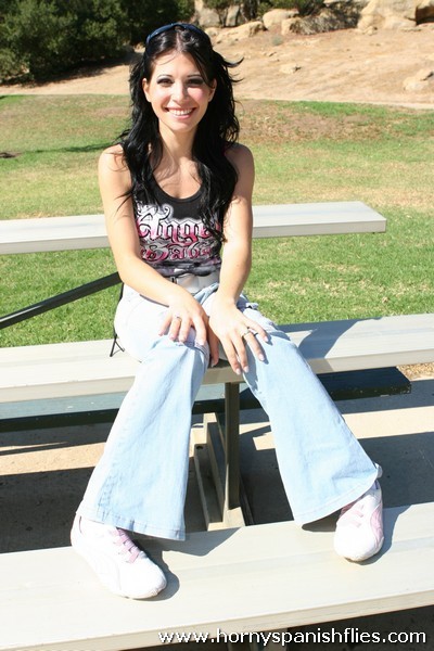 Long dark haired young Latina gets checked out for a banging #74330633