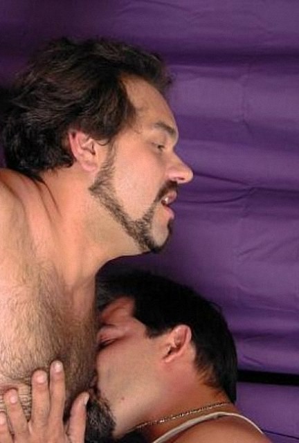 Chubby hairy chested fellows enjoy each others prick for camera #76947216