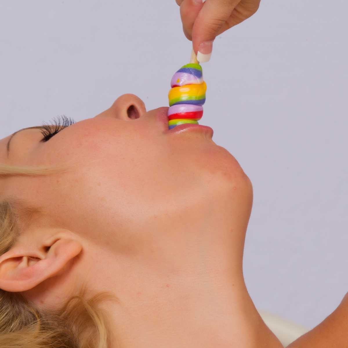 Aaliyah candy girl I guess she loves to match her socks to the strange objects s #77140383