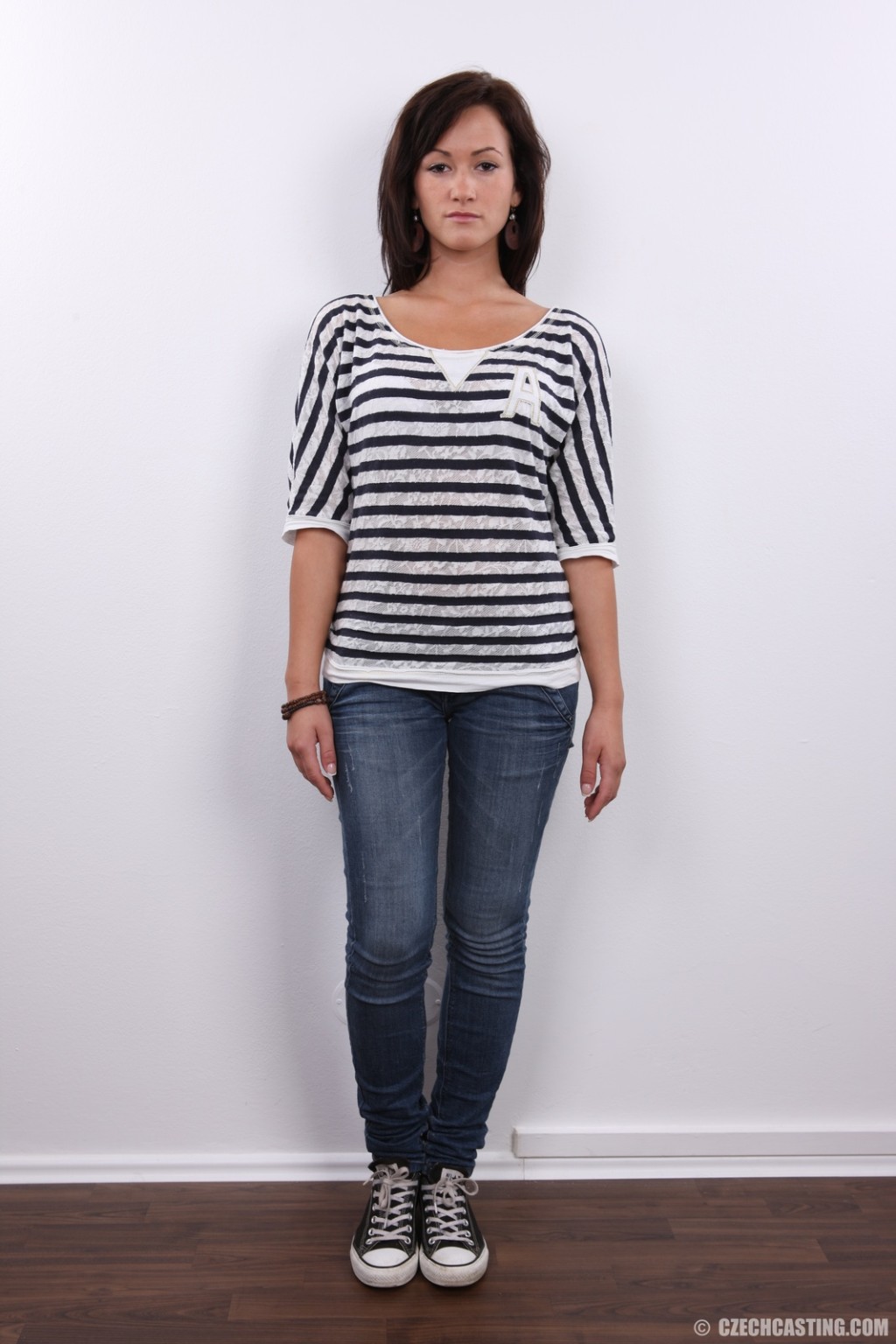 Pretty brunette in casting session #67137627