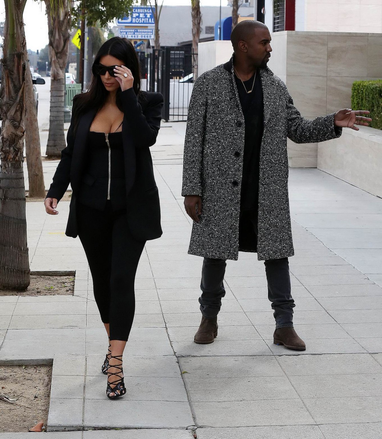 Kim Kardashian showing huge cleavage out in Los Angeles #75177730