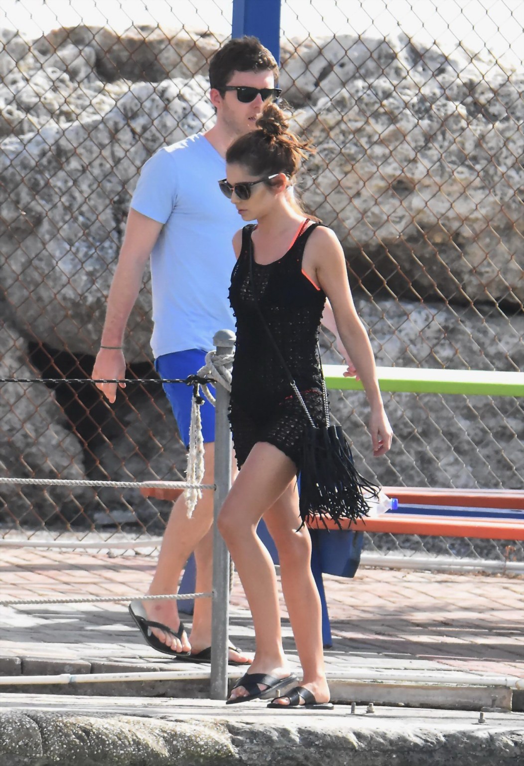 Cheryl Cole see through to tiny bikini in Barbados #75146537