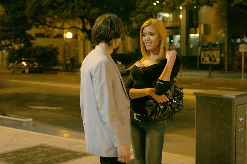 Beautiful Brazilian transsexual hooker on the street #78014460