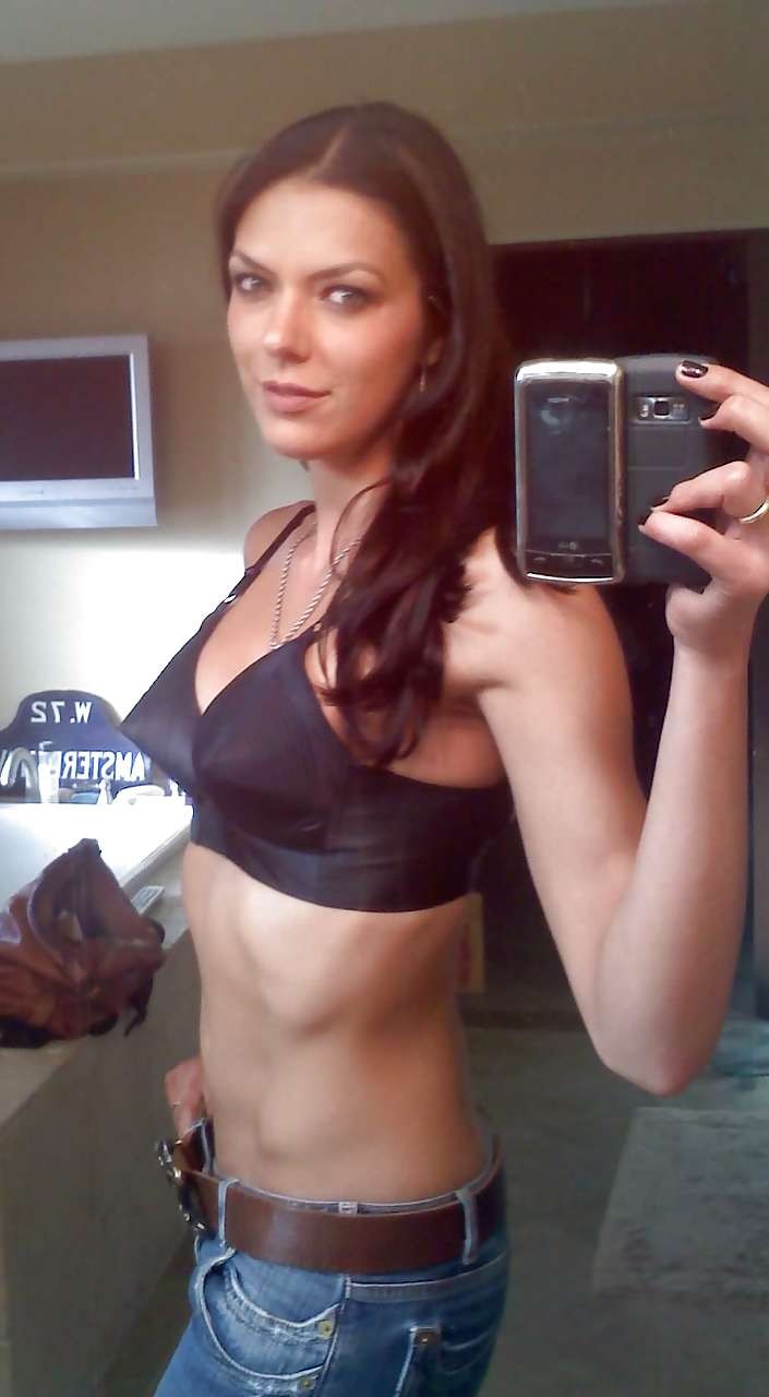 Adrianne Curry topless posing in pool and exposing her ass in private photos #75301111