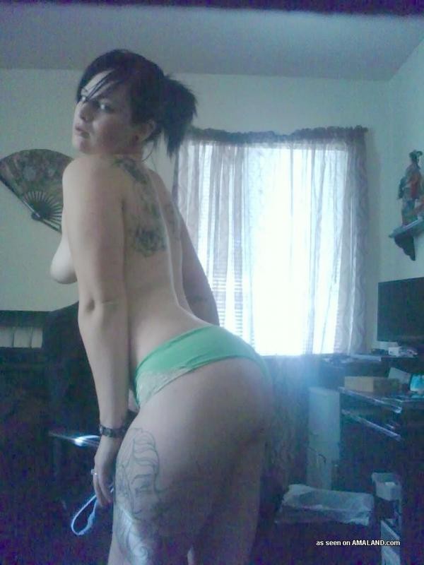 Collection of inked and pierced chicks in sleazy poses #75691802