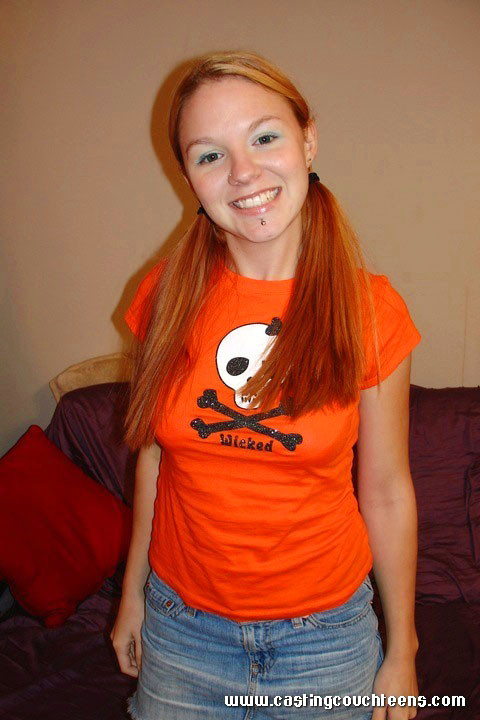 Redhead teen rides a thick hard cock for her first modeling audtion #67314426