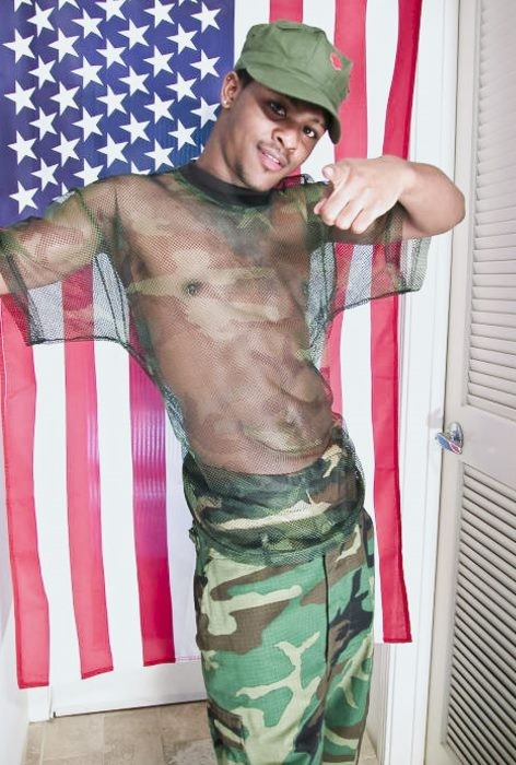 A black huge cock recruit enjoys stripping and showing off #76938820