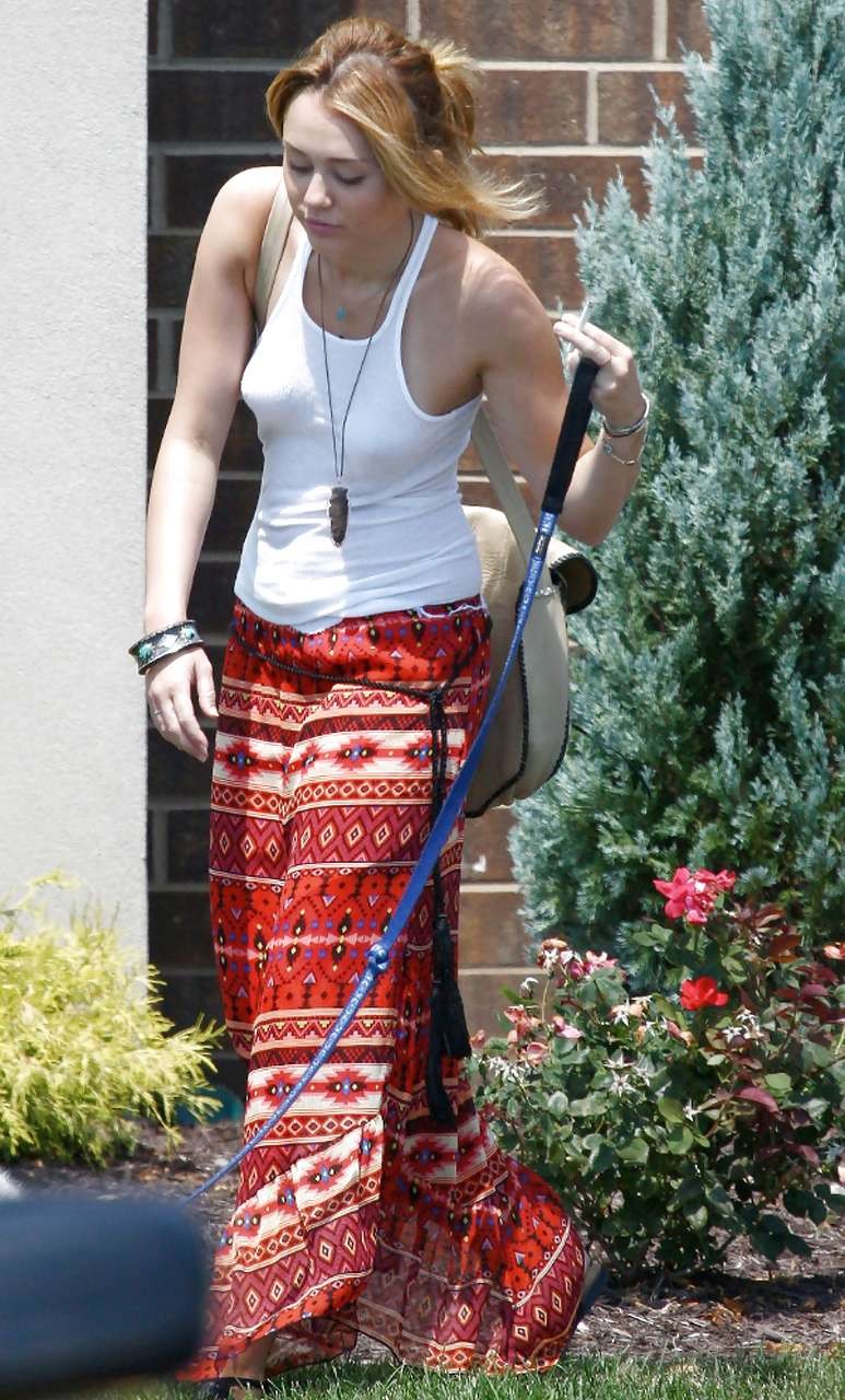 Miley Cyrus looking very cute for new photoshoot and posing braless #75288974