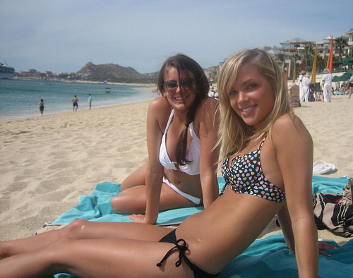 Hot Teens Layout Topless on Beach In Public For All To See #72265333