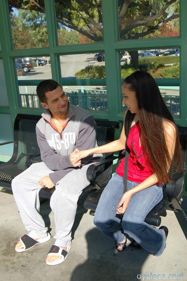 Cute latina teen takes a cock all the way down her throat #67796576