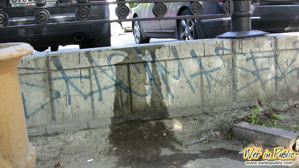 Pee necessity in public turned into a huge fail of a cutey in shorts #73243863