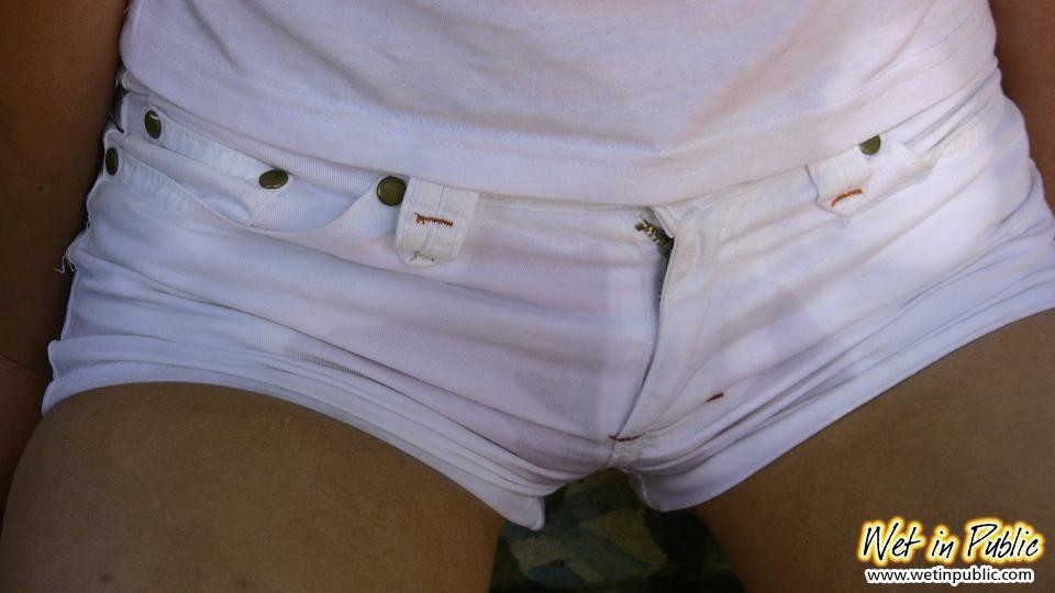 Pee necessity in public turned into a huge fail of a cutey in shorts #73243910