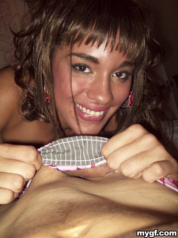 Amateur Latina GF with hairy butthole sucks and fucks BFs cock #77969631