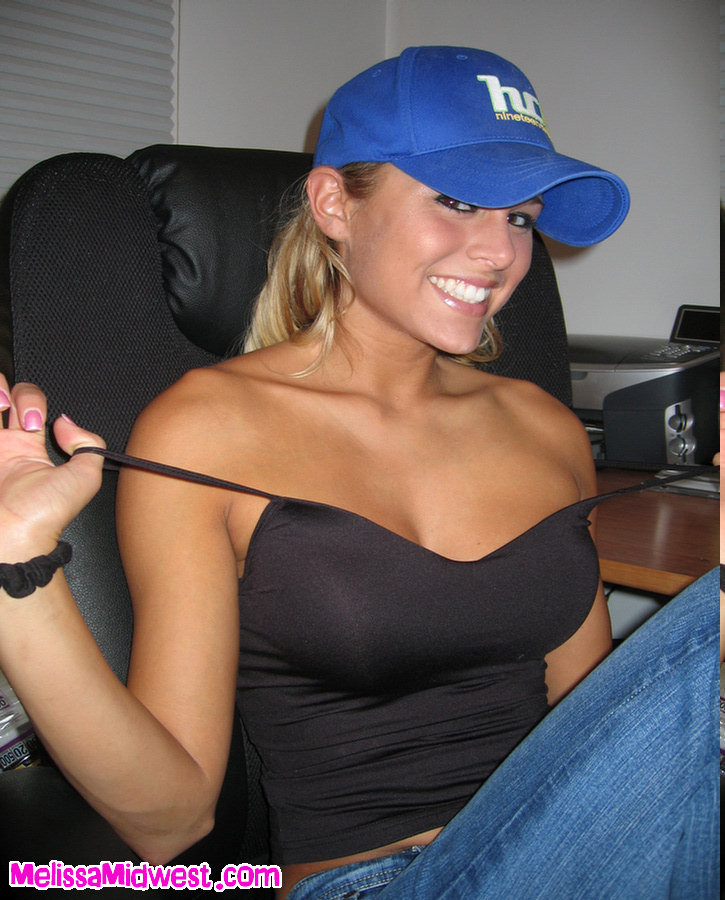 Melissa Midwest in the office with a new hat #67341487