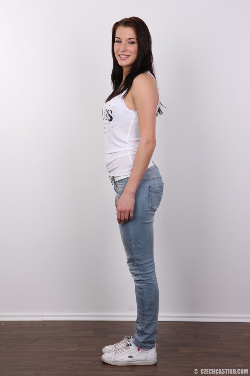 Beautiful brunette in casting session #67156251