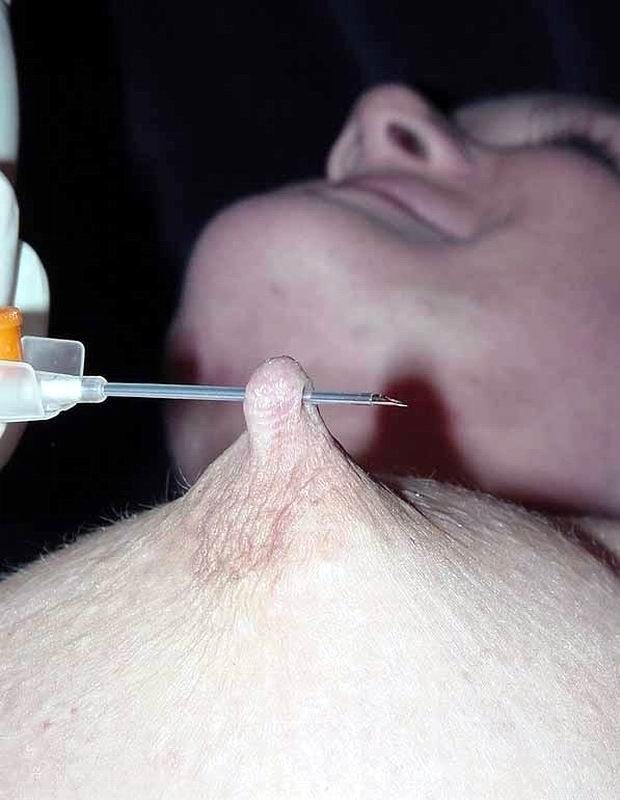Real huge nipples gets pierced and bounded #71929643