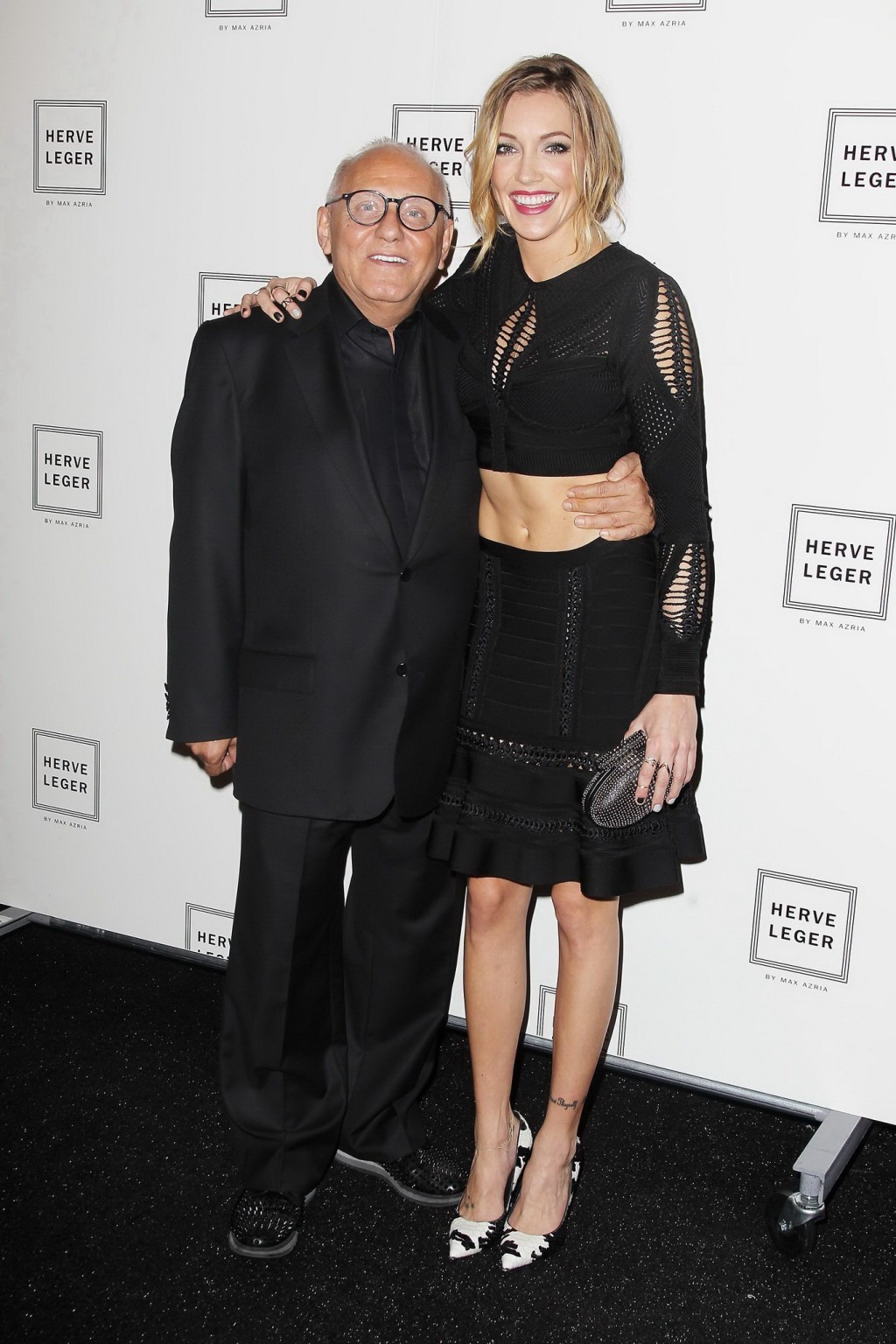 Katie Cassidy showing off her fit body at Herve Leger By Max Azria Front Row &amp;amp; B #75186042
