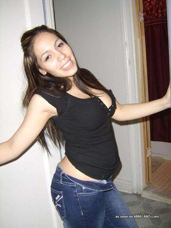 Assorted homemade snapshots of Latina amateur teen girlfriends #77968475