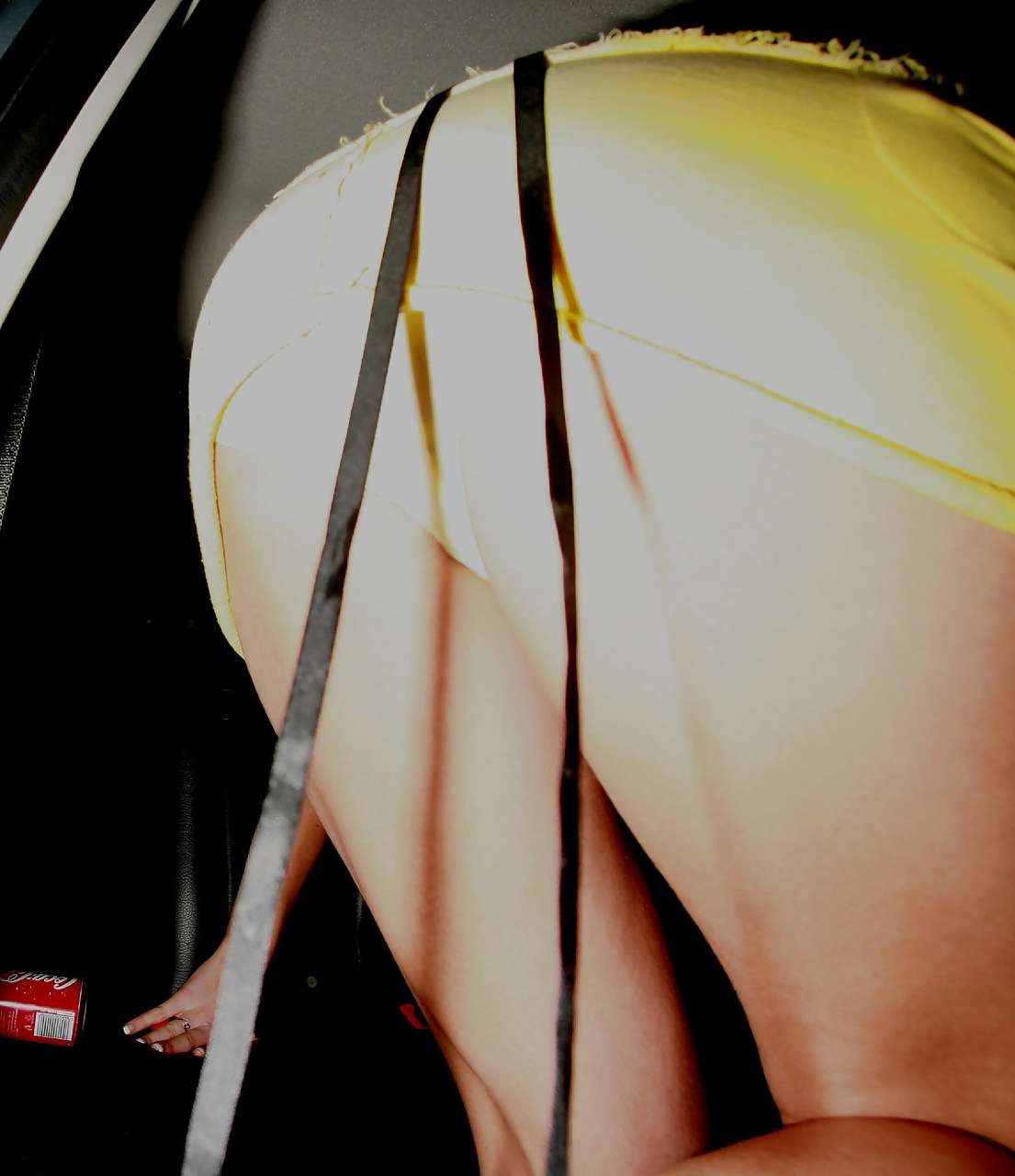 Gemma Atkinson flashing her ass while exit from car upskirt paparazzi pictures #75300248