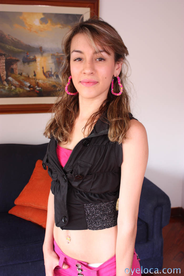 Slender latina teen Andrea Solo enjoys getting her pussy banged #77954059