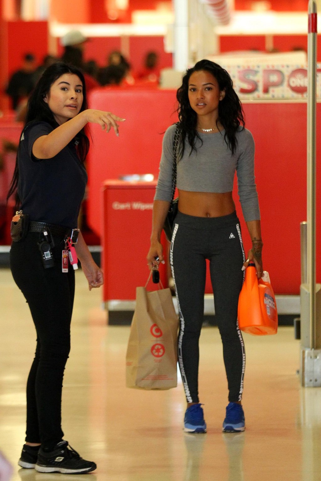 Karrueche Tran shows off her ass in tight sweatpants while shopping at Target in #75167584