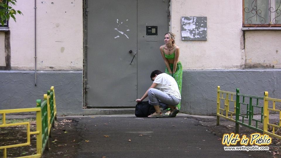Two silly chicks can't find the keys and end up wetting their pants #73240432