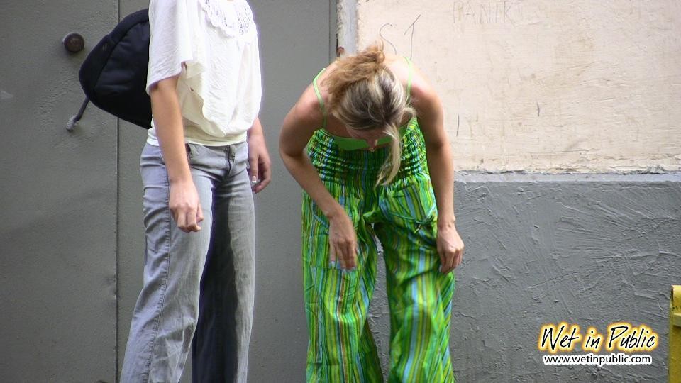 Two silly chicks can't find the keys and end up wetting their pants #73240541