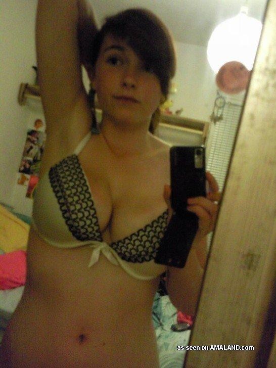 Babes pose on cam while displaying their huge breasts #72904084