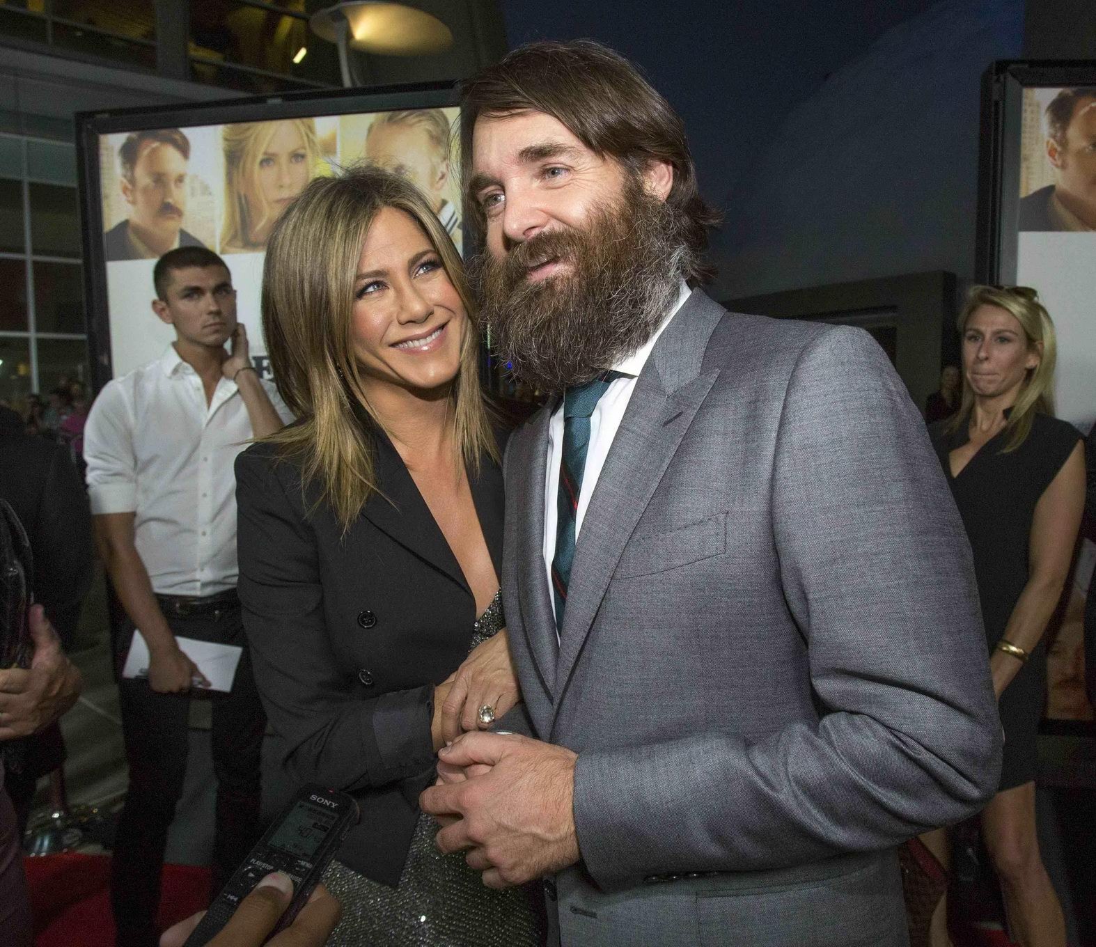 Jennifer Aniston pregnant and cleavy at the Life of Crime Premiere At ArcLight C #75186903
